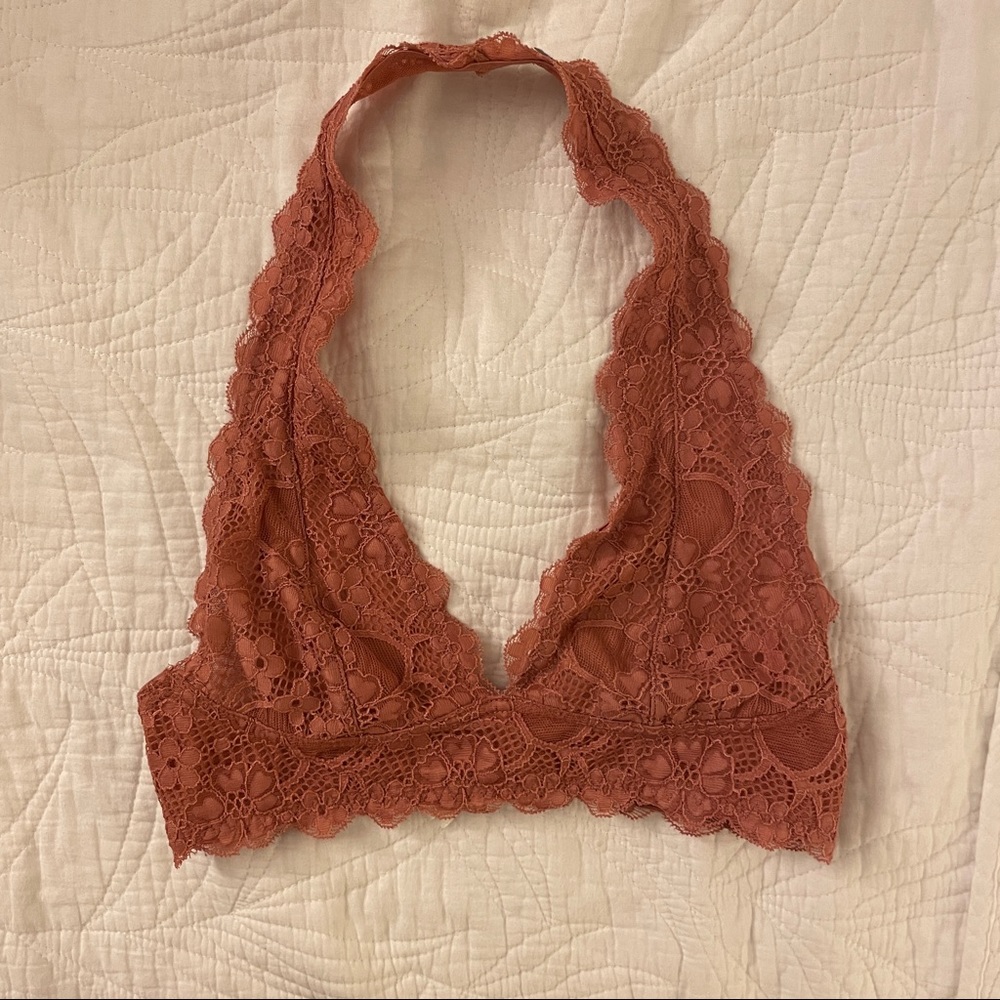 Free People Galloon Lace Halter Bra